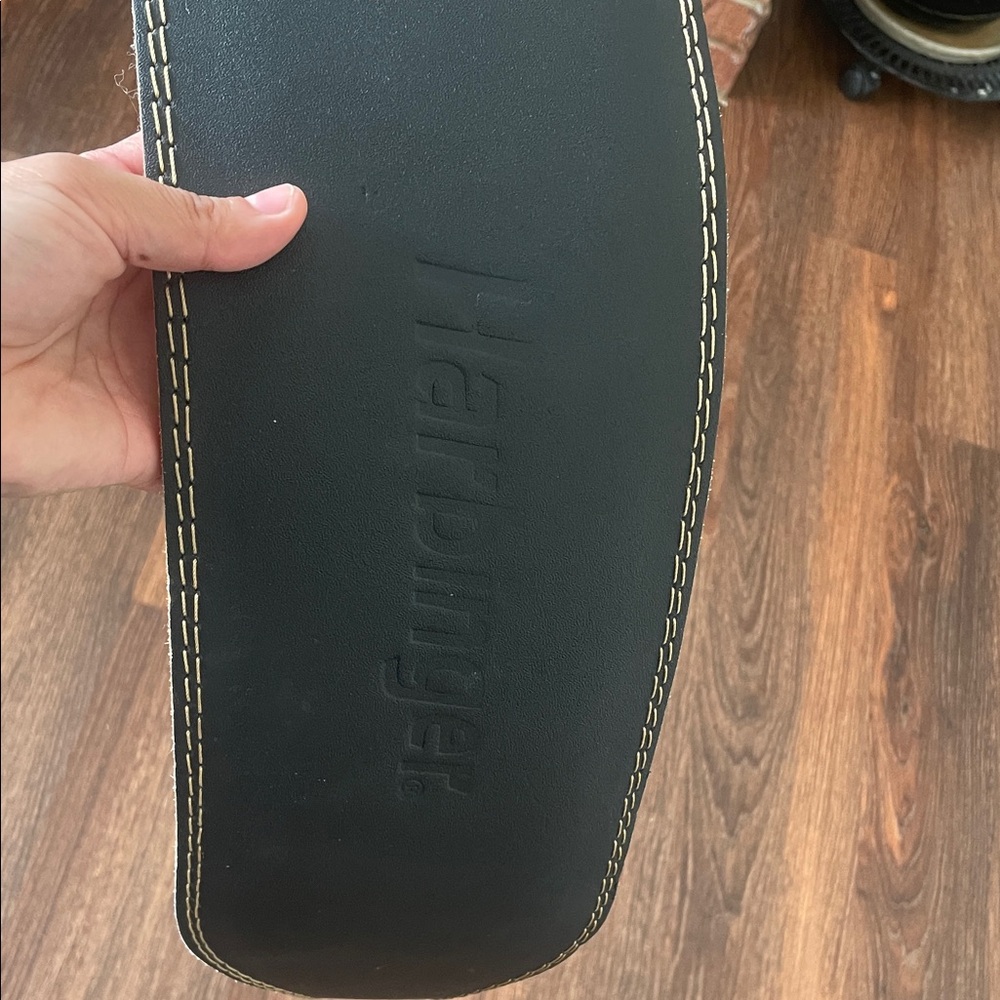 Harbinger Men's Black Belt with Contrast Stitching